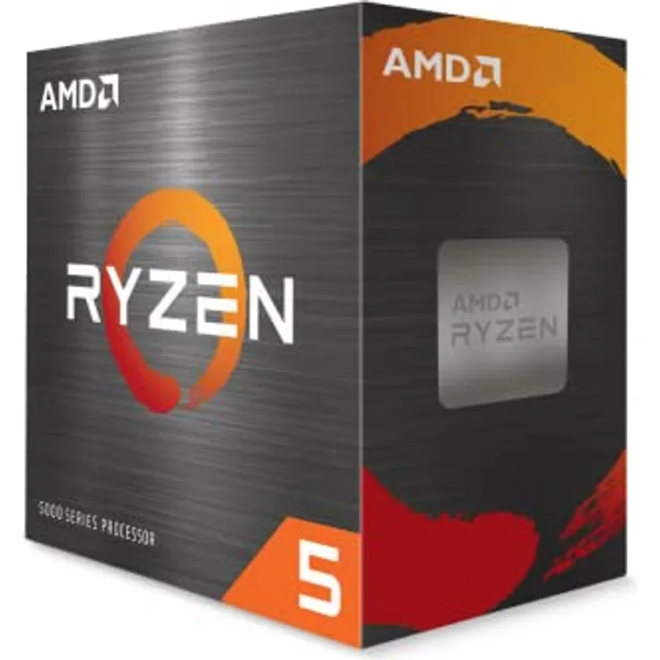 AMD Ryzen™ 5 5600XT Prozessor, 6 Kerne/12 Threads, Zen 4, 35 MB Cache, 65 W TDP, bis zu 4,7 GHz Boost-Frequenz, Sockel AM4, mit Wraith Stealth Lüfter