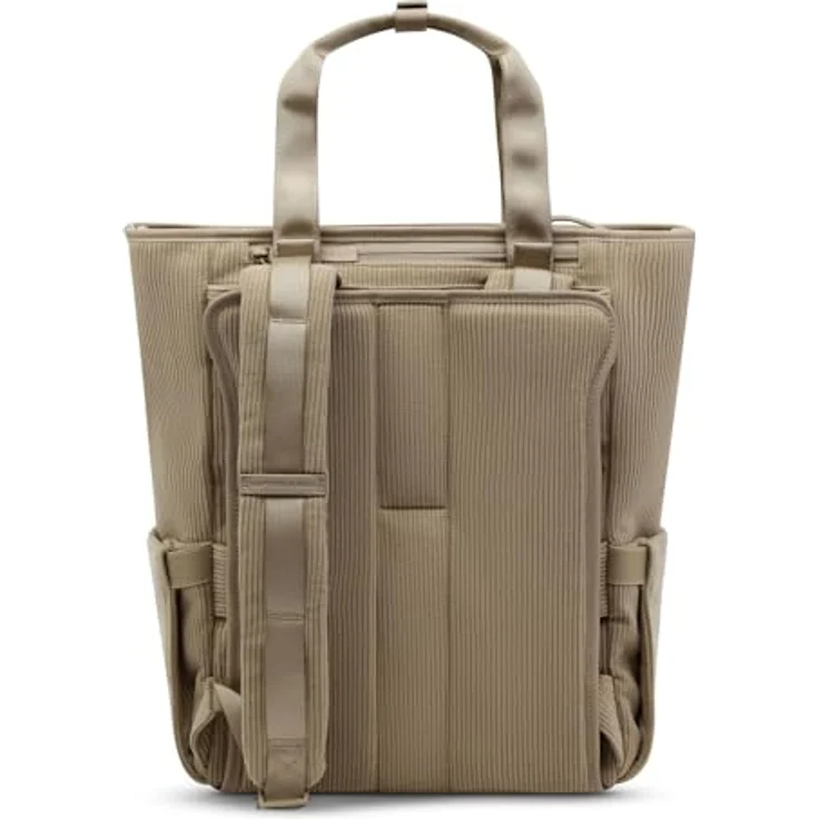 Kapten & Son Lindby Pro Cord Convertible Backpack 20L, Freizeitrucksack mit Laptopfach für 15-Zoll Geräte, Dusty Khaki braun – Bild 2