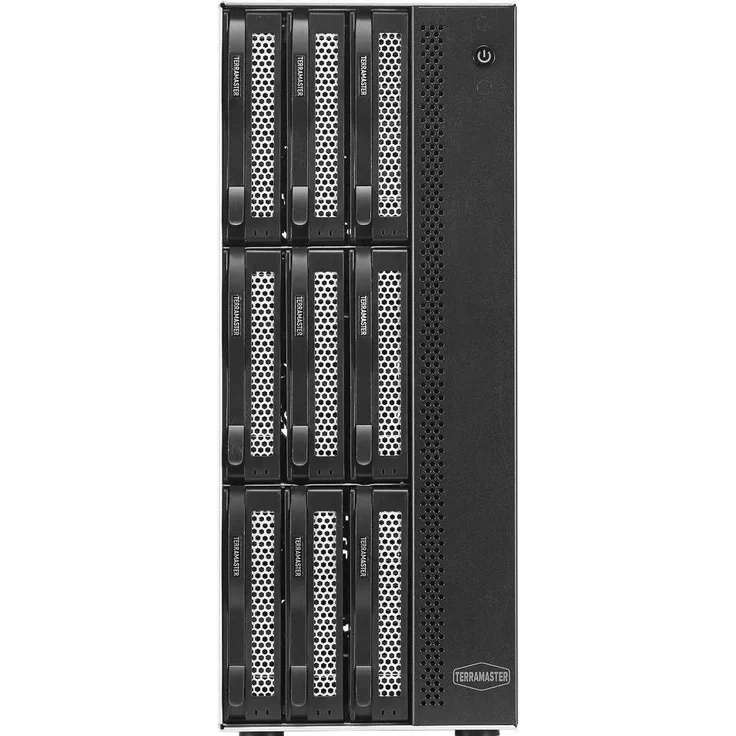 Terramaster T9-500 Pro SMB NAS 9-Bay, Intel i7-1255U, 16 GB DDR5, 2x 10 GbE, erweiterbar bis zu 9 Festplatten