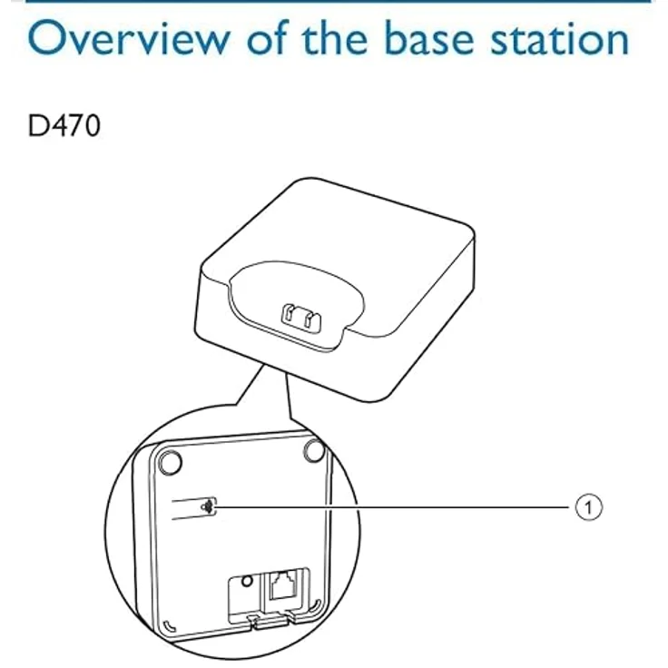 Philips D4701B-01 DECT Schnurlostelefon – Bild 5