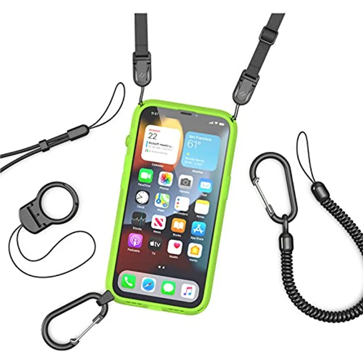 Catalyst Influence Case für Apple iPhone 13 Pro, grüne Smartphone Hülle mit Fallschutz und innovativem Drehknopf – Bild 7