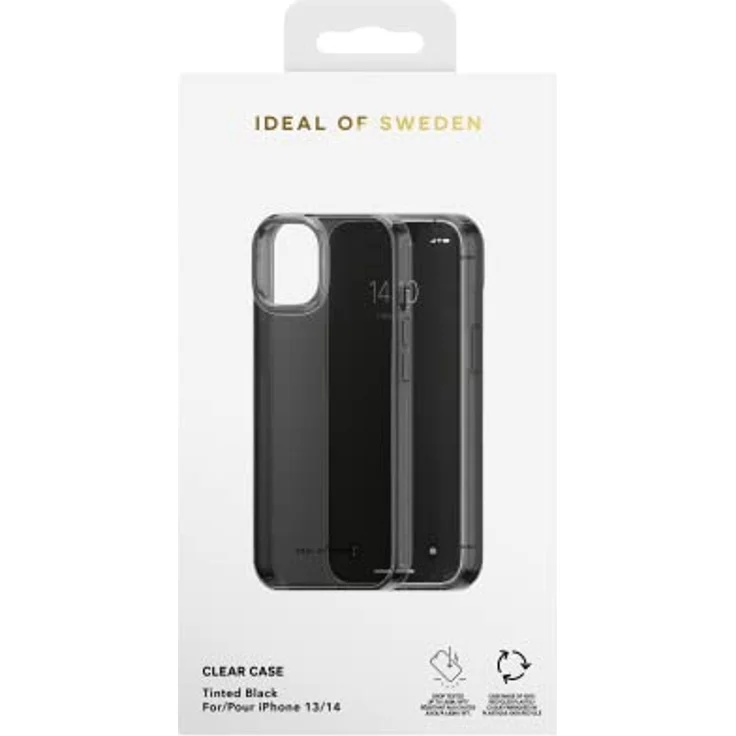 IDEAL OF SWEDEN Clear Case, Backcover für Apple iPhone 14/13, Tinted Black, sturzsicherer Rundumschutz aus recycelten Materialien – Bild 3