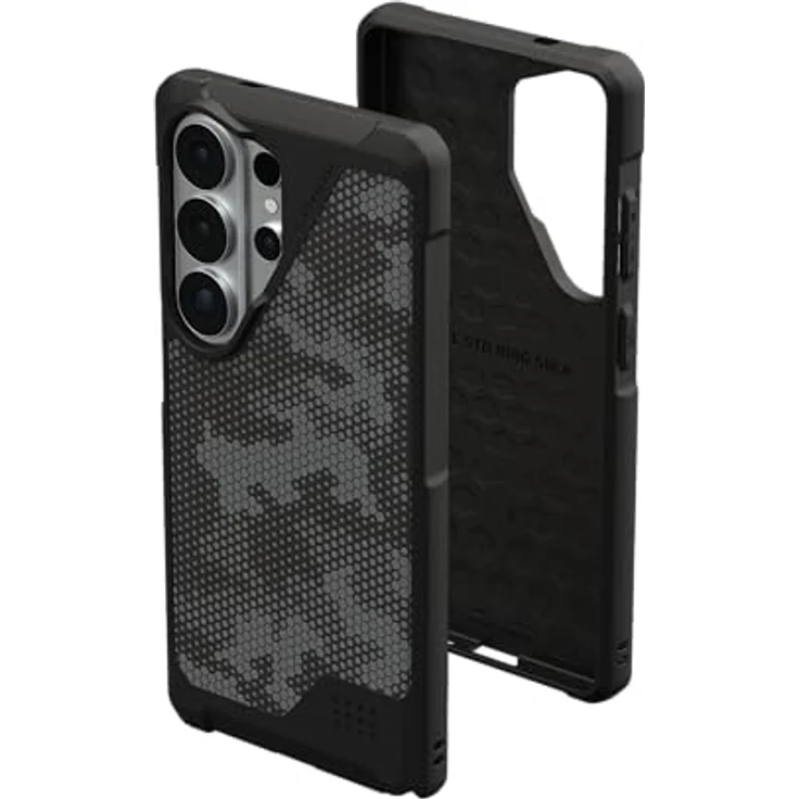 URBAN ARMOR GEAR Metropolis LT Case für Samsung Galaxy S26 Ultra, stoßabsorbierende Hülle in Micro Hex Camo Graphite, kompatibel mit Wireless Charging (Qi) und magnetischer Aufladung, Militärstandard zertifiziert – Bild 1