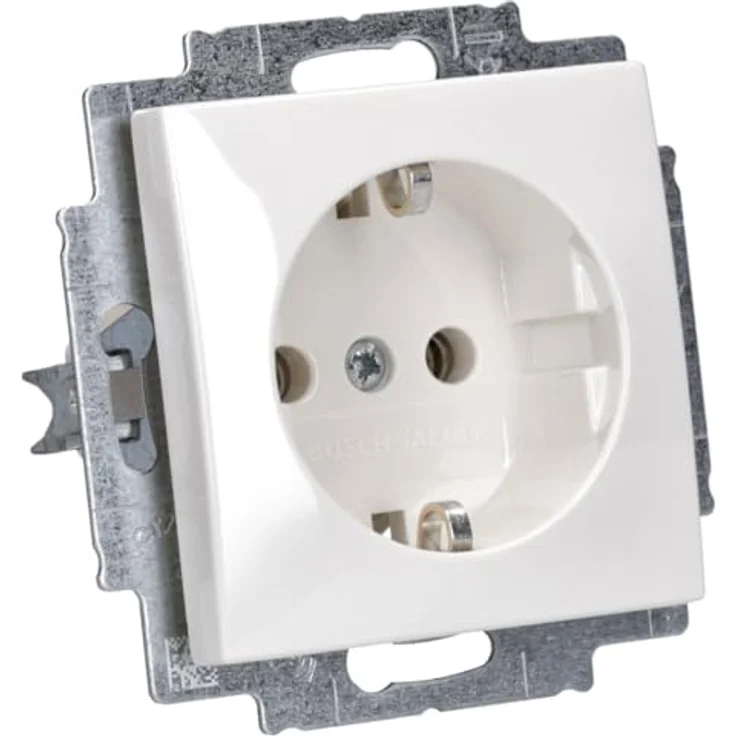 Busch-Jaeger SCHUKO Steckdosen-Einsatz 20 EUC-914 alpinweiß Busch-balance SI Steckdose 4011395191200 – Bild 2