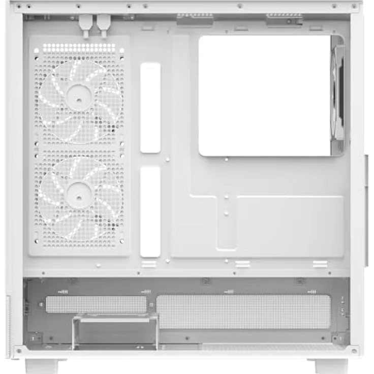 iTek SHOWBUI 42W Gaming Tower ATX PC-Gehäuse mit ARGB-Lüftern, USB3 und Typ-C-Anschluss, gehärtetes Glas, weiß – Bild 5