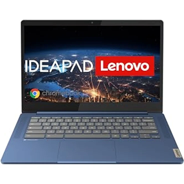 Lenovo Chromebook IdeaPad Slim 3 | 14" Full HD Display | MediaTek Kompanio 520 | 4GB RAM | 64GB SSD | ARM Mali-G52 Grafik | Chrome OS | QWERTZ | blau – Bild 1