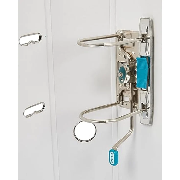 ELBA Aktenordner smart Pro, DIN A4, 8 cm Rückenbreite, Polypropylen, Raumsparschlitzen, Kantenschutz, Griffloch, Blattniederhalter – Bild 2