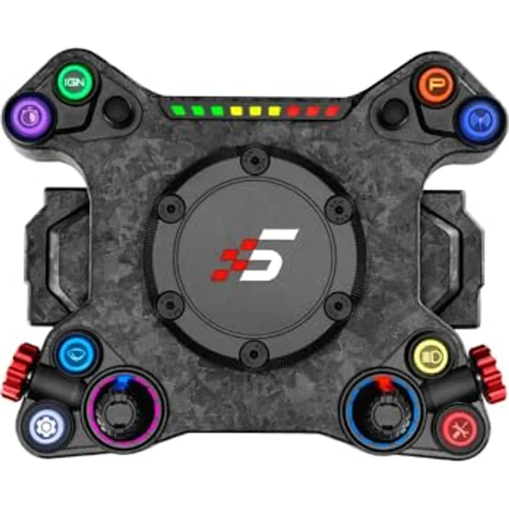 Simagic Neo X Hub, Gaming Controller mit Carbonfaser-Panel und anpassbaren Paddle-Modulen, Schwarz – Bild 3