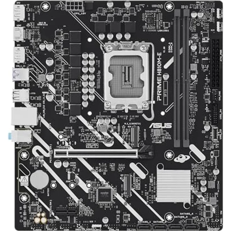 Asus PRIME H810M-E-CSM, Micro-ATX Mainboard mit Intel H810, LGA1851, DDR5, PCIe 4.0 und RGB-Beleuchtung – Bild 4