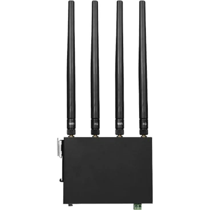 Edimax WL-Router D5G-8459, 5G NR Industrie DIN Rail Router, Schwarz – Bild 2
