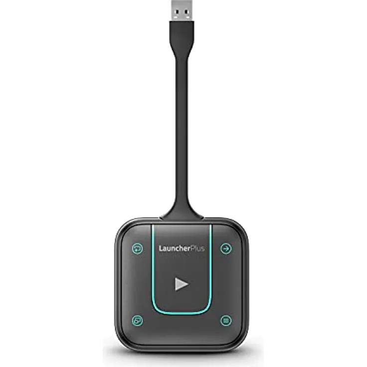Vivitek LauncherPlus USB-Plug-and-Play-Gerät, Dongle, WLAN-Leistung 2,4 GHz & 5 GHz, AES-256-Verschlüsselung, ISO27001, 2 Jahre Garantie, schwarz