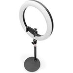 DIGITUS LED-Ringlicht, 10 Zoll, mit ausfahrbahrem Tischständer und Halterung
