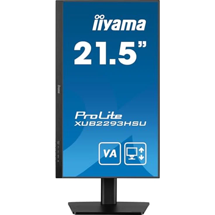 iiyama Prolite XUB2293HSU-B7 54,5cm 21,5" IPS LED-Monitor Full-HD 100Hz HDMI DP USB2.0 Slim-Line Höhenverstellung Pivot Adaptive Sync schwarz – Bild 4