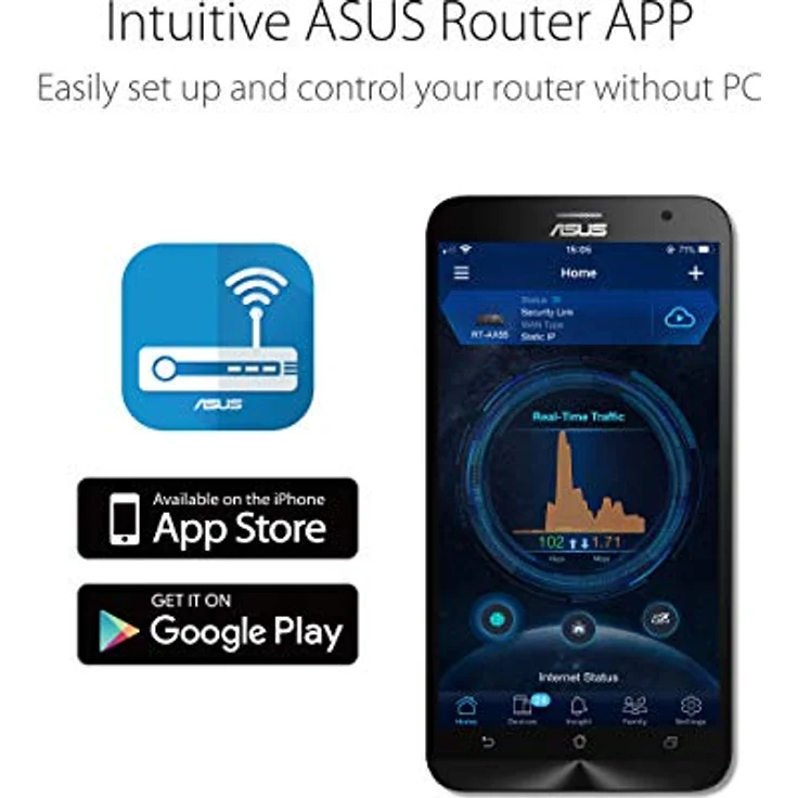 WL-Router ASUS RT-AX55 AX1800 AiMesh – Bild 6