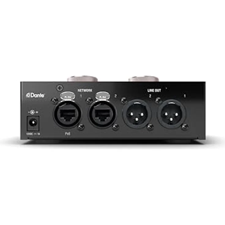 Focusrite Rednet-AM2, Stereo Dante Monitoring Unit mit XLR-Line-Ausgängen und Kopfhörerverstärker – Bild 4