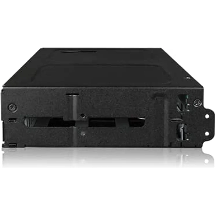 ICY DOCK RAID 1 / JBOD Wechselrahmen für zwei 2,5 Zoll SATA HDD/SSD in 1x 5,25 Zoll Schacht Vollmetall - ToughArmor RAID MB902SPR-B R1 - Unterstützt 2x 2,5" SATA HDD/SSD bis 15mm Höhe, Integriertes JMS562 Hardware RAID 1 / JBOD Chipset, Detaillierte Status-LEDs, Vollmetall-Konstruktion - Schwarz – Bild 3