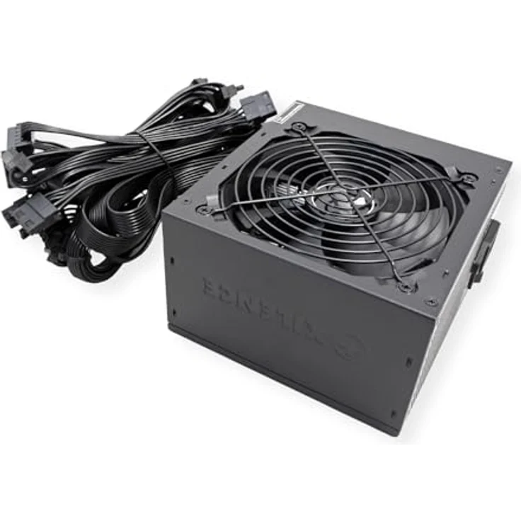Xilence XP750R6.2 Gaming 750W ATX PC-Netzteil, 80% Effizienz, flüsterleise Kühlung mit 120mm Lüfter, schwarze Flachbandkabel – Bild 2