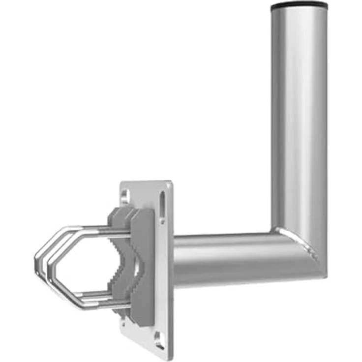 Premium X 18cm Balkon-Ausleger Aluminium Geländer-Halterung für Satelliten-Schüssel, witterungsbeständig, inkl. Kabeldurchführung und Montagezubehör – Bild 2