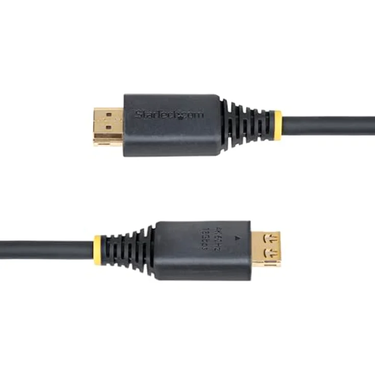 StarTech.com 1,8m High Speed HDMI-Kabel mit Griff-Steckern, 4K 60Hz, 1440p 144Hz, HDR10, HDCP 2.2, TPE-Mantel, Schwarz – Bild 4