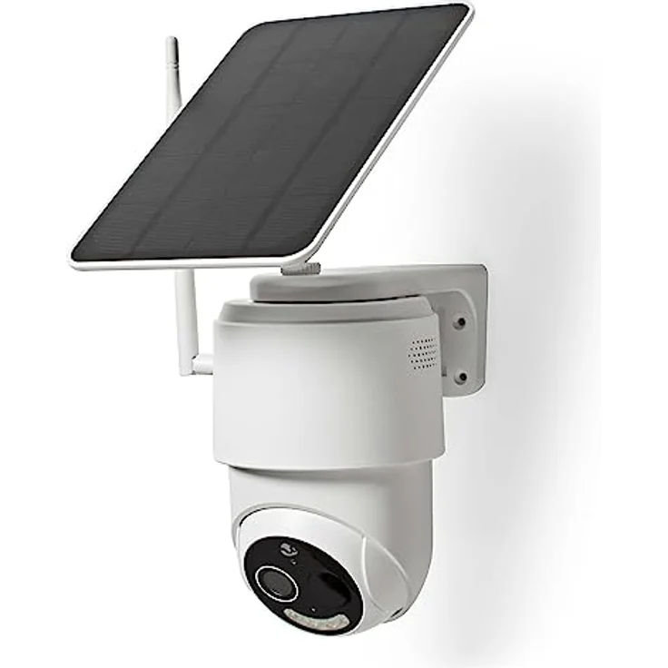 Nedis SmartLife Außenkamera Wi-Fi Full HD 1080p Pan tilt IP65 Max. Batterie-Lebensdauer: 5, Netzwerkkamera, Weiss – Bild 3