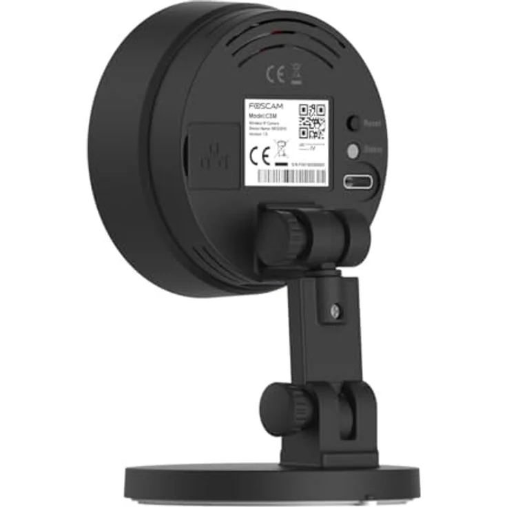 Foscam C5M 3K 5 MP Dualband WLAN Überwachungskamera mit Nachtsicht bis zu 8 Meter, Zwei-Wege-Audio, H.264+/H.264-Videokomprimierung (schwarz) – Bild 4
