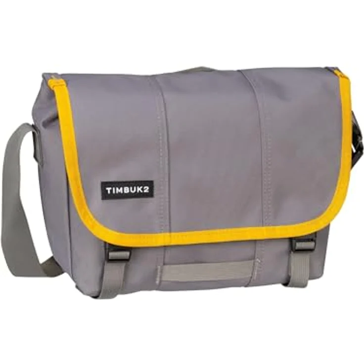 Timbuk2 Classic Messenger XS, Mini Laptoptasche mit Organizer und Flaschenhalter, Grau – Bild 1