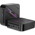 Blackview MP100 Mini PC Gaming, AMD Ryzen 7 5825U, 16GB RAM, 512GB SSD, WiFi 6, 4K UHD, schwarz