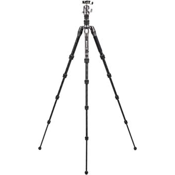 Benro Carbon Fibre Zero Series Tripod/Monopod with VX20 Ballhead, 5 Leg Sections, Twist Leg Locks, Padded Carrying Case (FRHN05CVX20) Max Height 139.5 cm – Bild 4