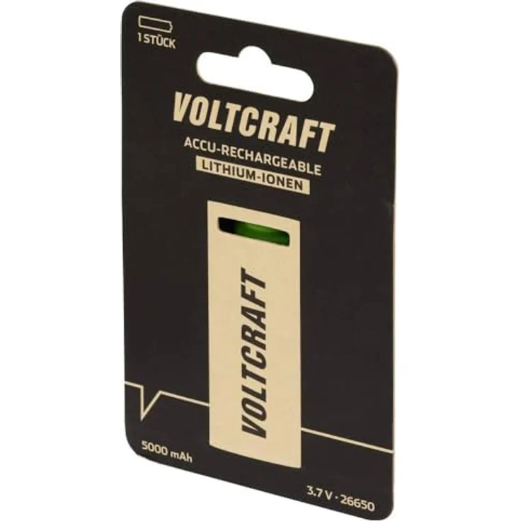 VOLTCRAFT VC-26650 Spezial-Akku, Lithium Flat-Top 3.7 V, 5000 mAh – Bild 2
