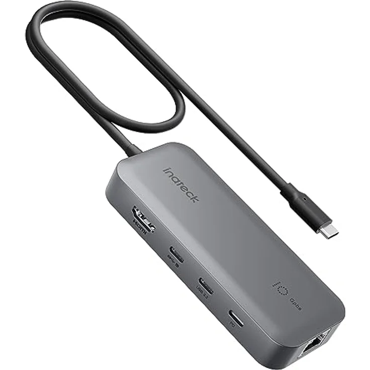 Inateck HB2030, 10 in 1 USB C Hub mit 4K 60Hz HDMI, 100W PD, 10Gbps USB 3.2 C, RJ45 Ethernet, SD/TF, kompatibel mit Windows, Linux und macOS – Bild 2