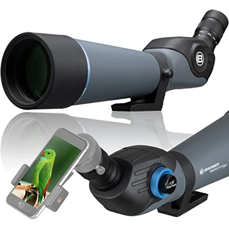 Bresser ED Spektiv Dachstein 20-60x80 Zoom mit hochwertigem ED-Glas, voller Mehrschichtvergütung und Feinfokussierung, inklusive Bereitschaftstasche