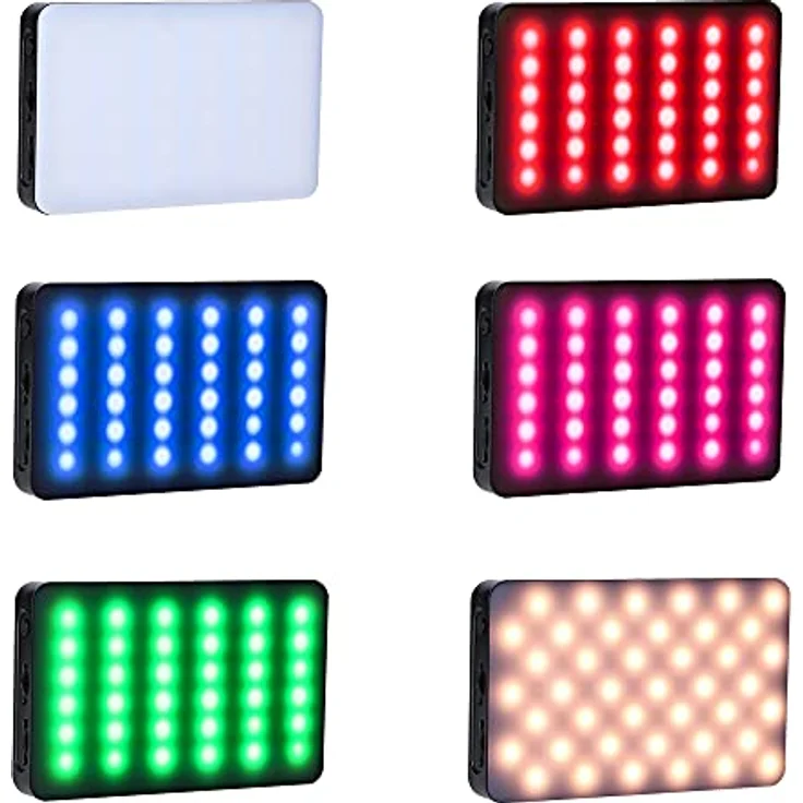 Rollei Lumis Compact RGB, kleine RGB Dauerlicht mit 360 Farben und tollen Lichteffekten, kompackte LED Lampe im Smartphone Format 28565 schwarz – Bild 5