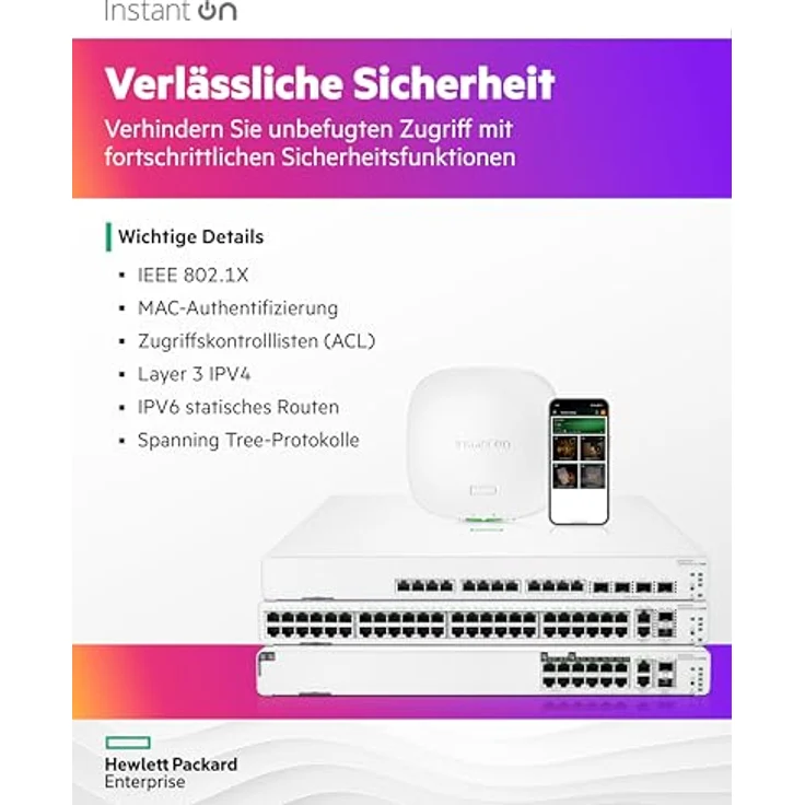 HPE Aruba Instant On 1960 12XGT 4SFP+ Switch - Switch - L2+ - Smart - 12 x 100-1000-10000 + 4 x 10 Gigabit SFP+ - an Rack montierbar (JL805A#ABB) – Bild 6