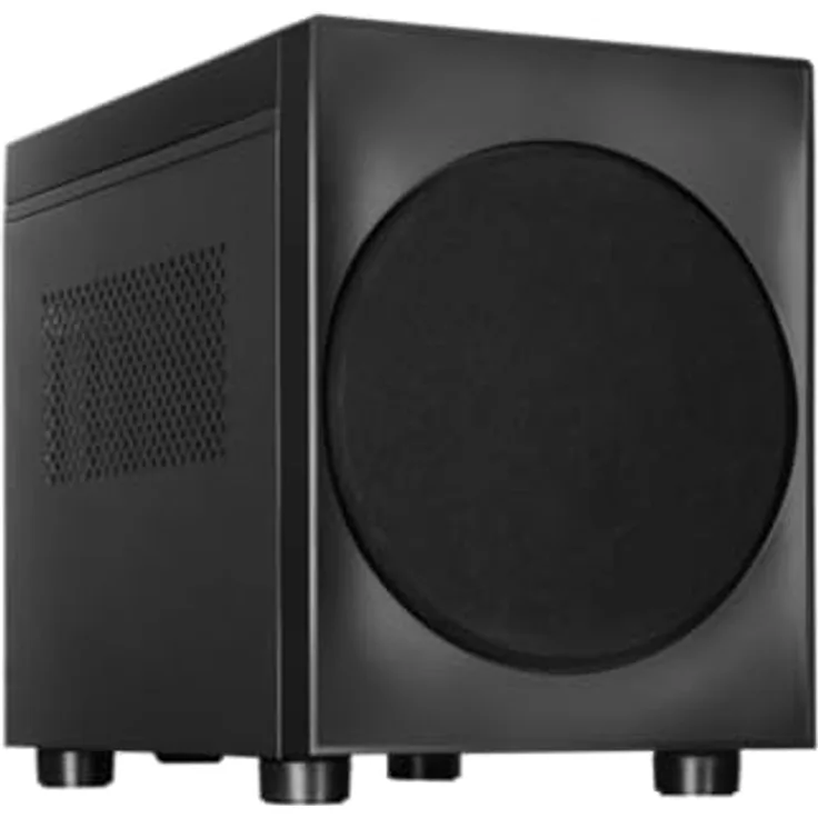 Chieftec Cube M-ATX, PC Gehäuse für Micro-ATX und Mini-ATX, Schwarz, mit 200 mm Frontlüfter und USB-3.0-Anschlüssen