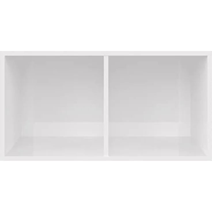 vidaXL Schallplatten-Aufbewahrungsbox Hochglanz-Weiß 71×34×36cm – Bild 4