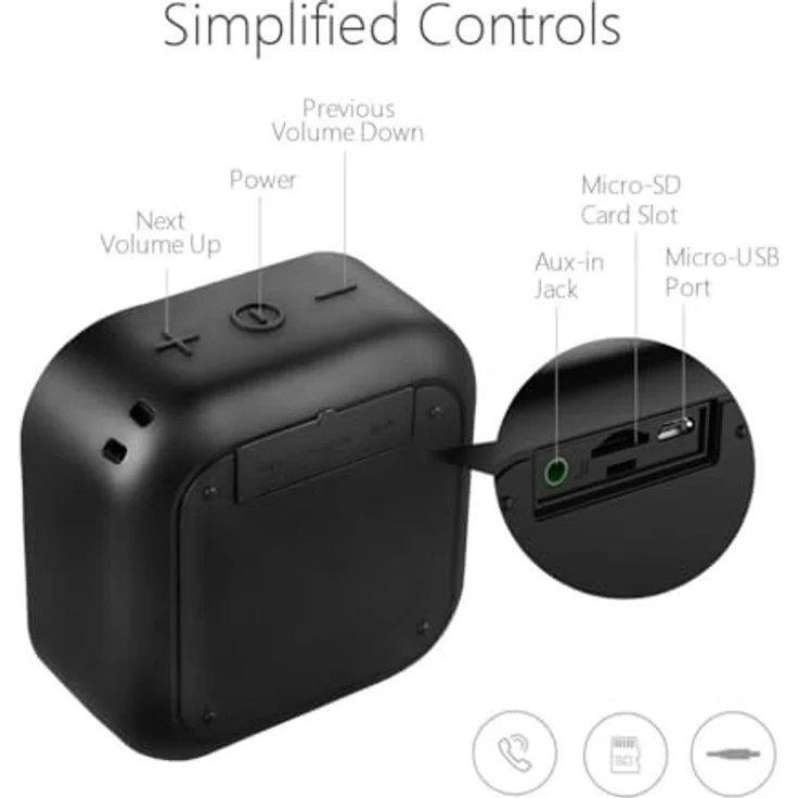 MIFA Mini Lautsprecher Bluetooth 4.2 schwarz – Bild 6