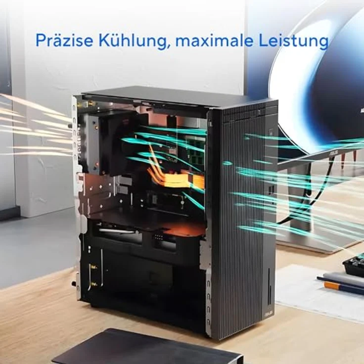 ASUS ExpertCenter P500MV-13620H165X, Mini Tower Desktop-PC mit Intel® Core™ i7-13620H, 16 GB RAM, 1 TB HDD, DVD±RW, militärische Robustheit nach MIL-STD-810H – Bild 9