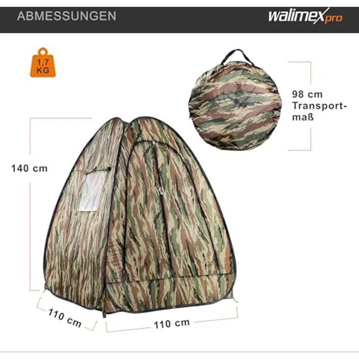 Walimex Pop-Up Camouflage Tarnzelt – Bild 6