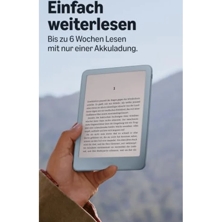 Amazon Kindle (2026), 32 GB E-Book-Reader, 6-Zoll-Display, Aluminium-Design in Alpenblau, ohne Werbung – Bild 5
