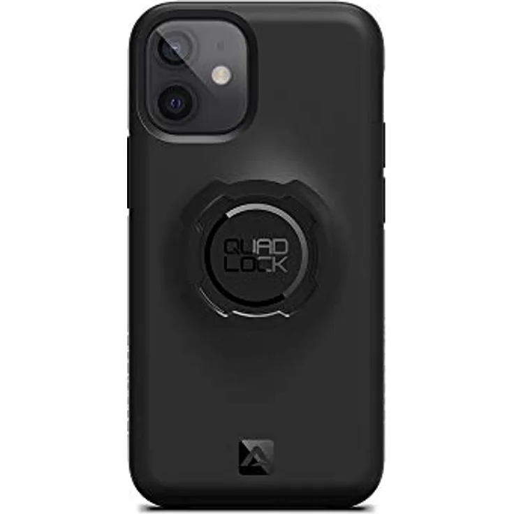QUAD LOCK Original Handyhülle für iPhone 12 mini, robuste TPU- und PC-Konstruktion, stoßabsorbierend, kompatibel mit drahtlosem Laden