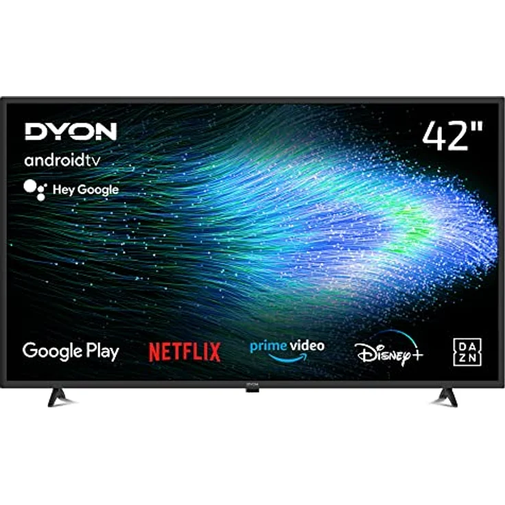 DYON Smart 42 AD-2 105cm (42 Zoll) Android TV (Full-HD, HD Triple Tuner, Prime Video, Netflix, Google Play Store für DAZN, Disney+ uvm., Google Assistant, BT-Fernbedienung) [Modelljahr 2022] – Bild 1