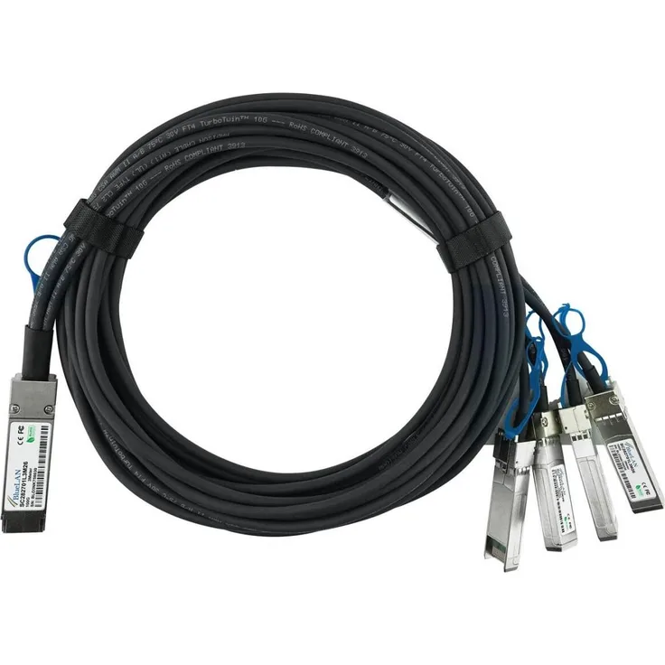 BlueLAN Mellanox MCP7F00-A01AR30N QSFP28 DAC Transceiver, 100 Gbit/s, 2 Meter, Schwarz