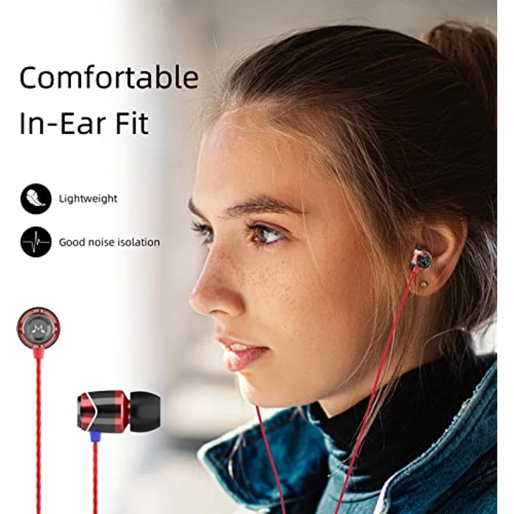 SoundMagic E10 - HiFi In-Ear-Kopfhörer, Schwarz/Rot – Bild 7
