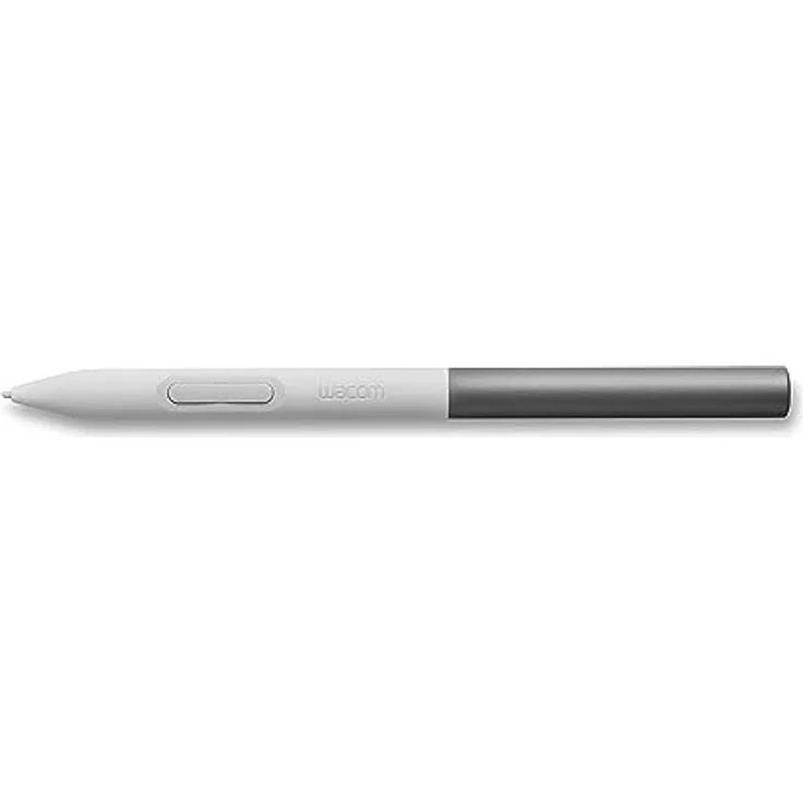 Wacom One Standardstift, druckempfindlicher, batterieloser Stift für Wacom One Stifttabletts und -Displays, grau-weiß – Bild 1