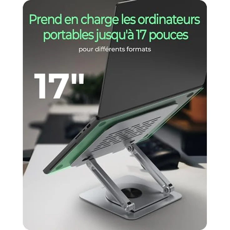ICY BOX Notebook-Ständer, höhenverstellbar für ergonomische Bildschirmposition – Bild 4