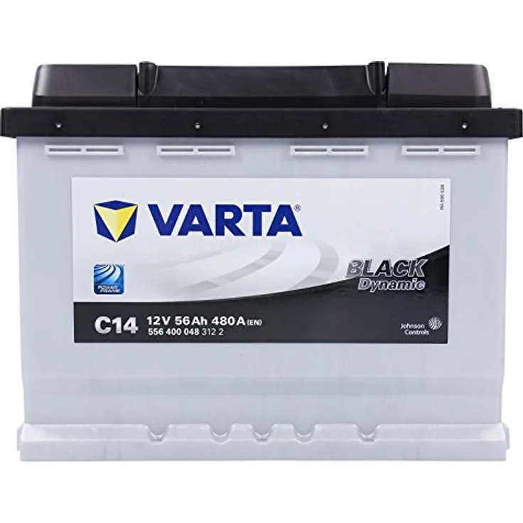 VARTA C14 Black Dynamic, 56Ah 480A Autobatterie, wartungsfrei, 12V, Maße 242x175x190 mm – Bild 2