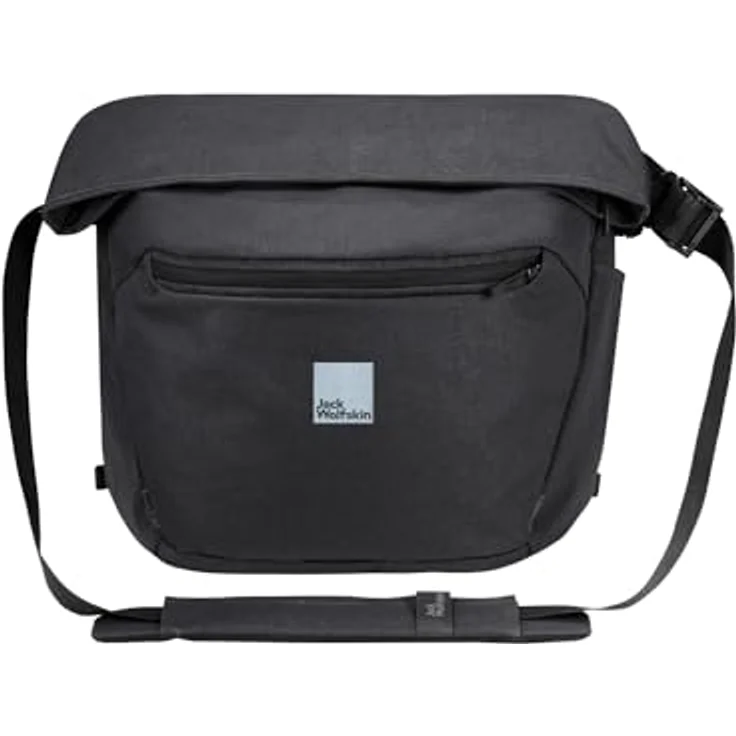 Jack Wolfskin Mainkai Messenger, Laptop-Tasche mit 38 cm Fach, schwarz, 100% Polyester – Bild 9