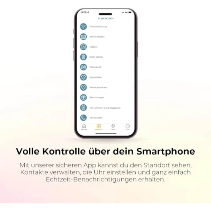 SaveFamily SaveWatch Plus 2, Kindersmartwatch mit GPS, Kamera, SOS Knopf und Nano SIM – Bild 7