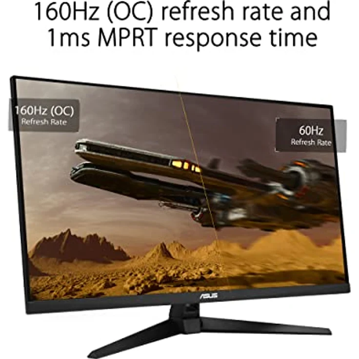 ASUS TUF Gaming VG32UQA1A 31,5 Zoll 4K UHD Monitor - 160 Hz, 1ms MPRT, FreeSync - VA Panel, 3840x2160 - HDMI 2.1, USB - Speaker, ergonomisch – Bild 2