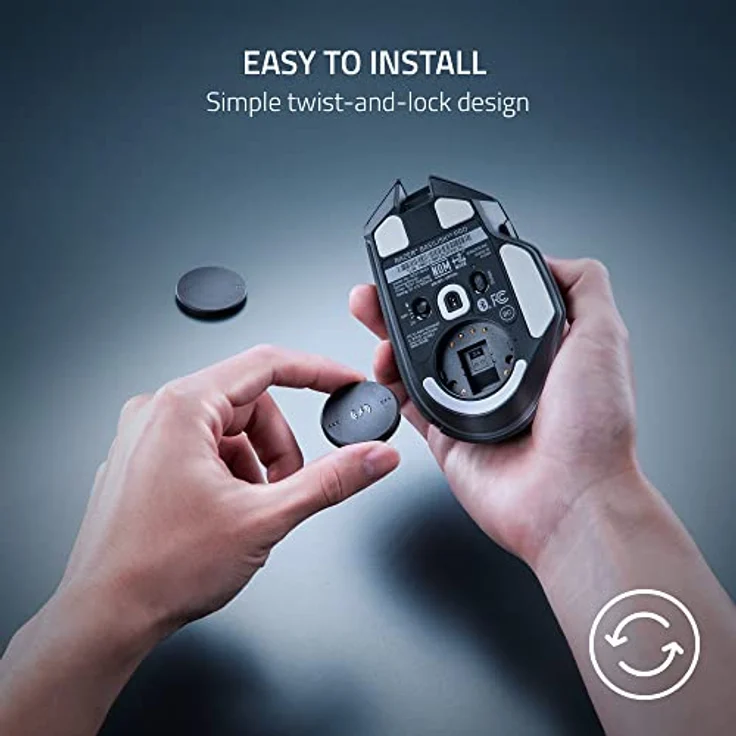 Razer Wireless Charging Puck - Drahtloses Lademodul für kompatible Razer-Mäuse - Schwarz, RC21-01990200-R3M1 – Bild 3